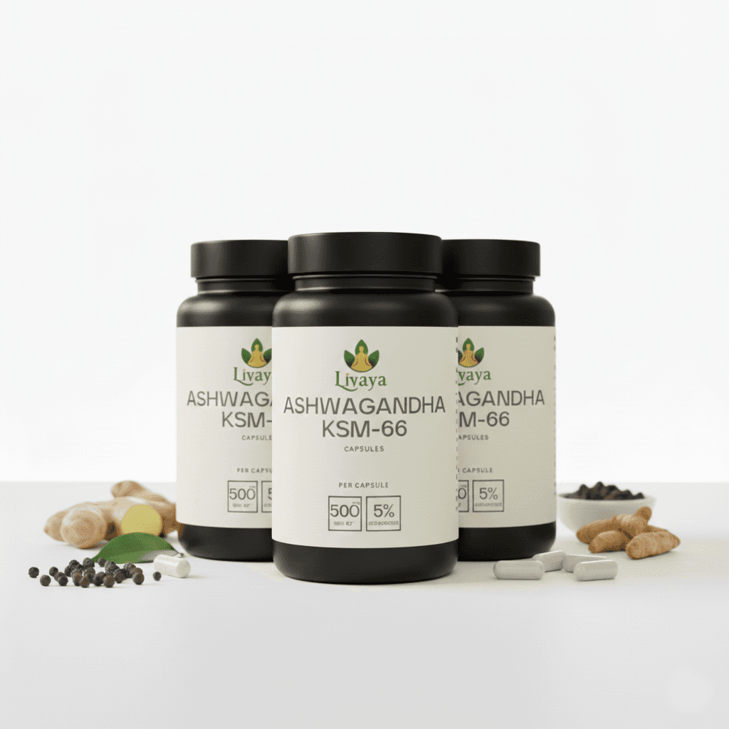 Livaya Ashwagandha KSM-66 - Pack of 3